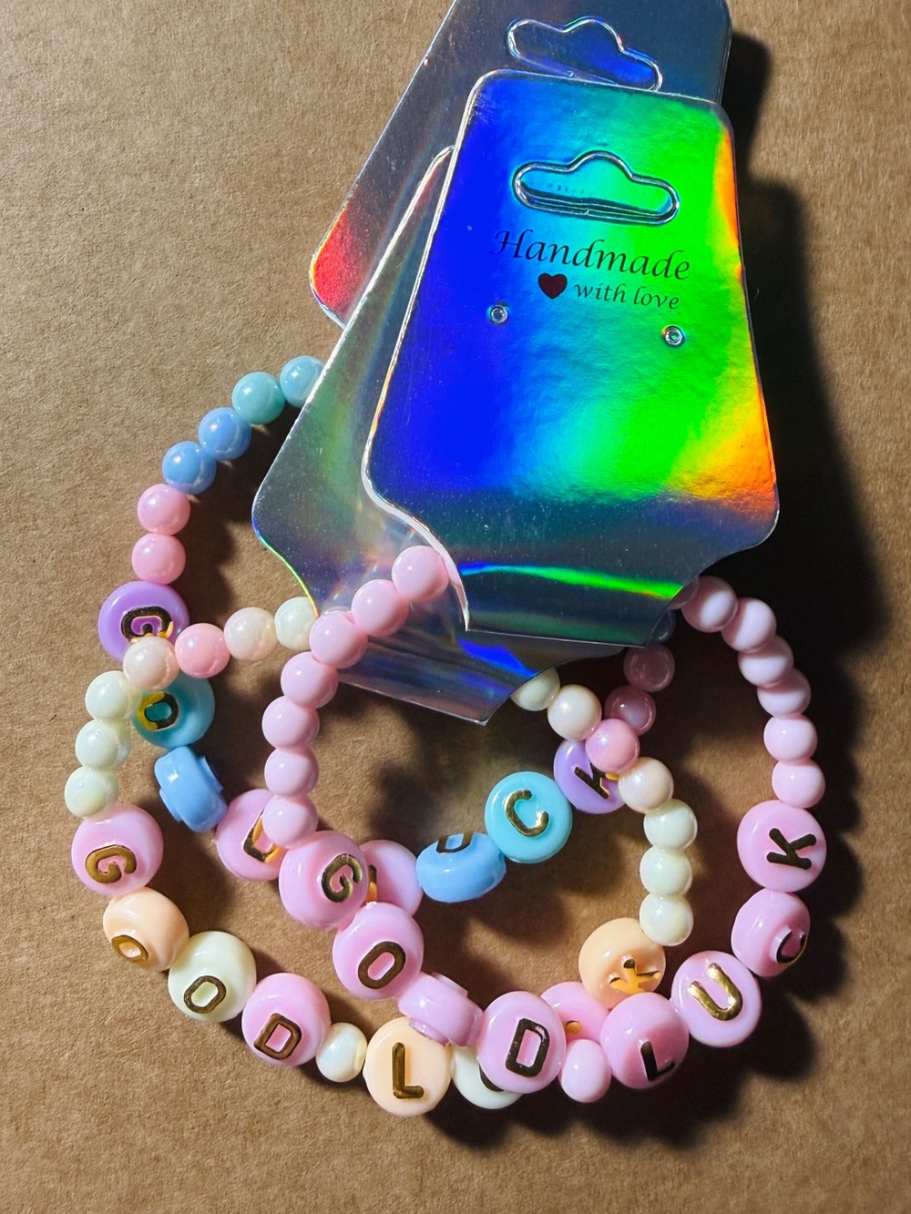 🪸 5 for $10 🪸 Teens’ ‘GOOD LUCK’ Beaded Bracelet